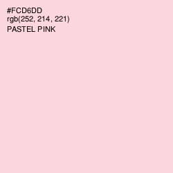 #FCD6DD - Pastel Pink Color Image